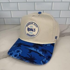 Kansas City Royals Rope Hat Cap Snap Back Blue Baseball Hawaiian 47 A Frame OSFA